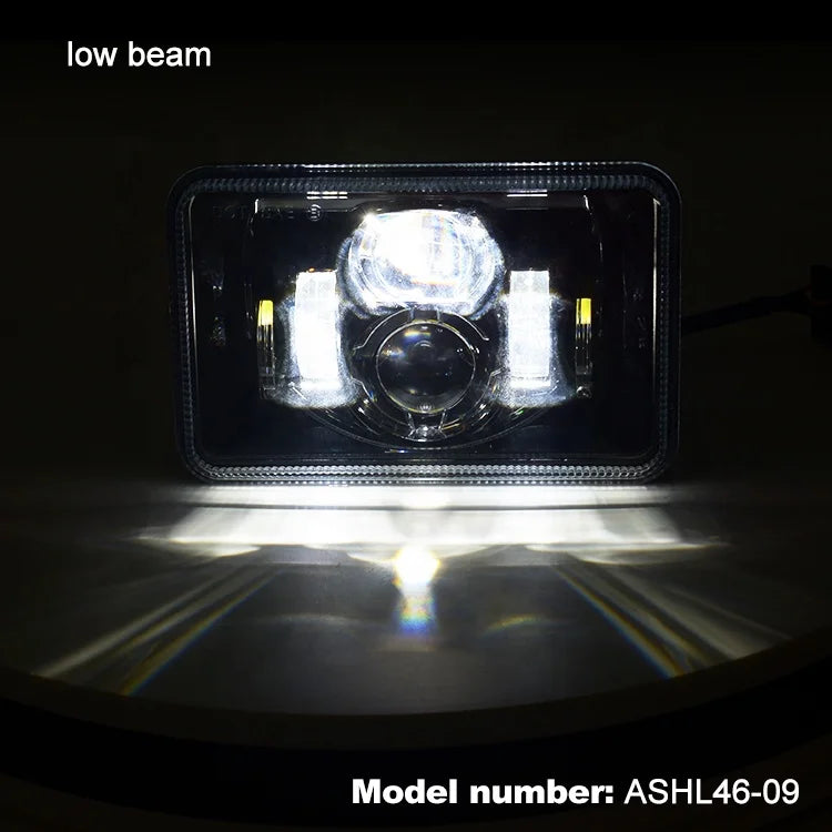 DOT ASEND High Quality Led 5inch square Auto Headlight for 4x4 Vehicle Truck Led Headlight High Low Beam