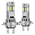 24v TELLIKA H7 Truck LED Head Light Bulbs with Fan Low High Beam 6500K LED Auto Lighting System Car Headlight Bulb H7 for Trucks