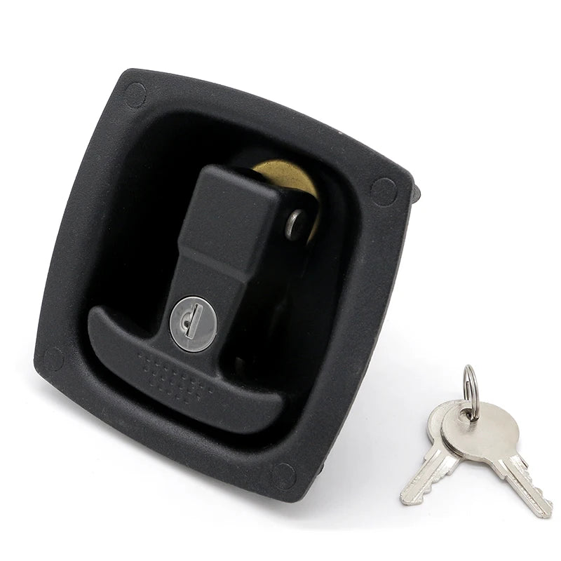 Zinc Alloy Heavy Automotive N2-T Type Handle Folding Square Door Lock