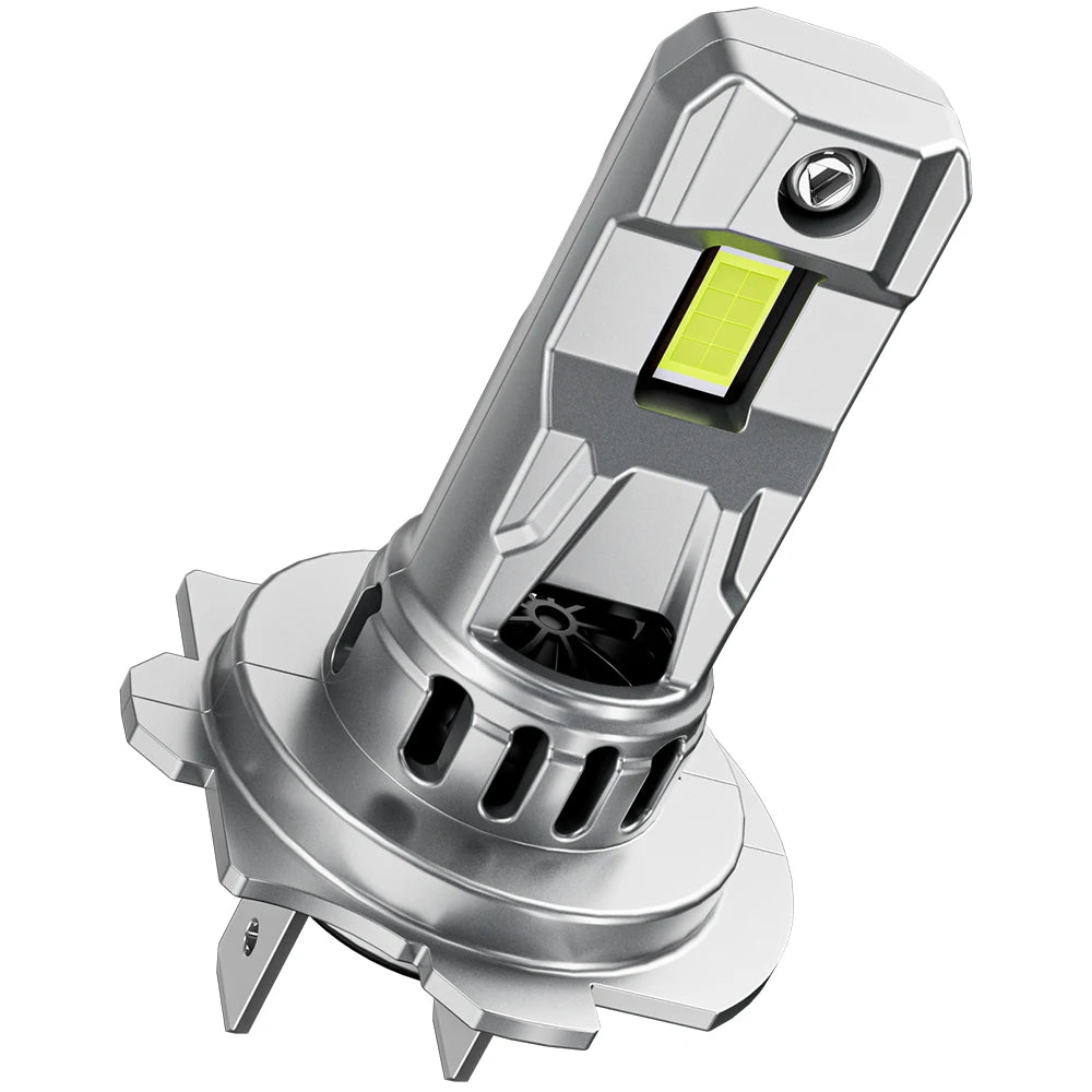 24v TELLIKA H7 Truck LED Head Light Bulbs with Fan Low High Beam 6500K LED Auto Lighting System Car Headlight Bulb H7 for Trucks