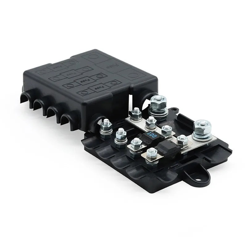 1PCS 5 Ways Fuse 12v & 24v Box With Bus Bar HEAVY DUTY Power Distribution Fuse Box Block Mega & Midi Fuses Holder Car Parts