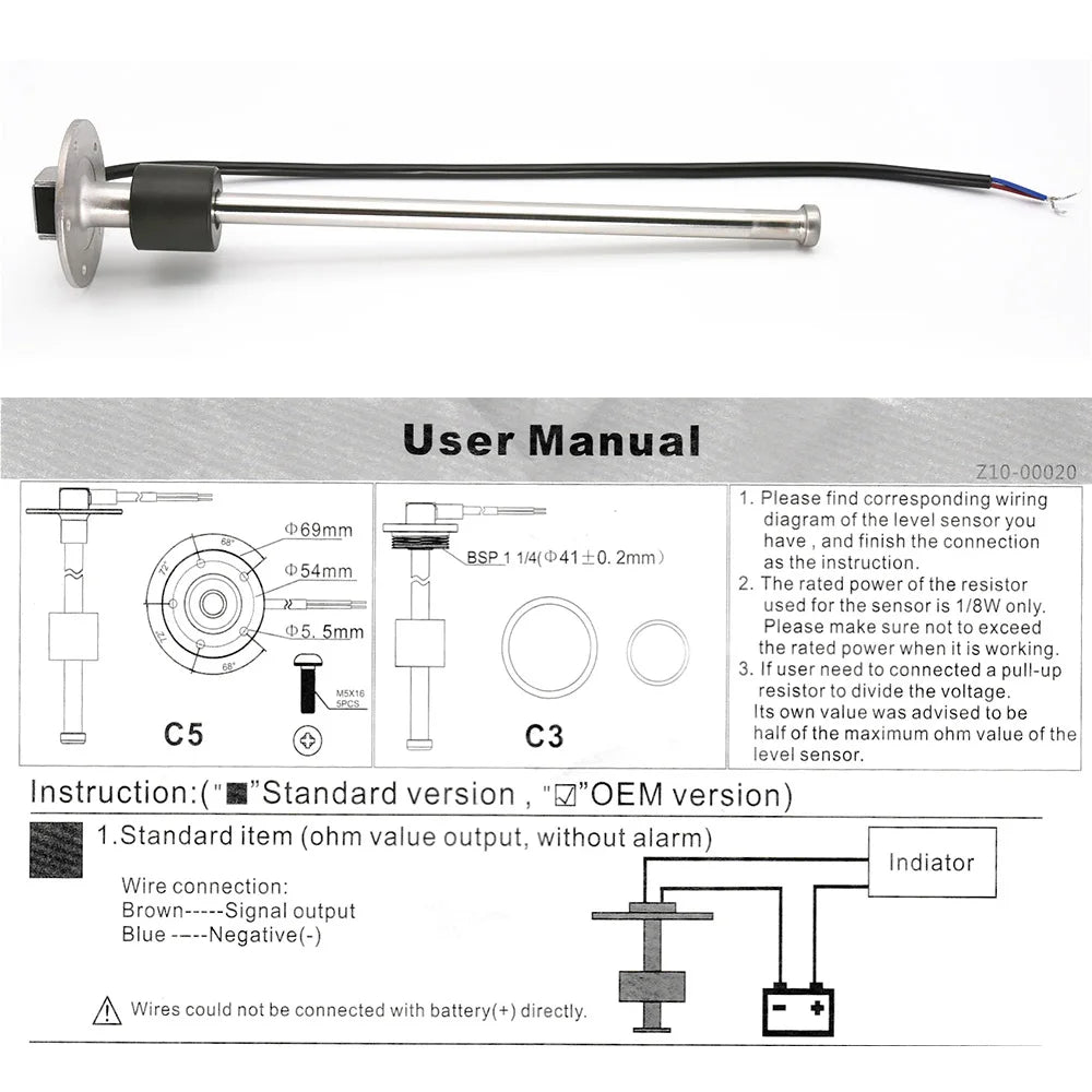 IN Tank Water level sensor &  Water Level Gauge for All Water Tanks