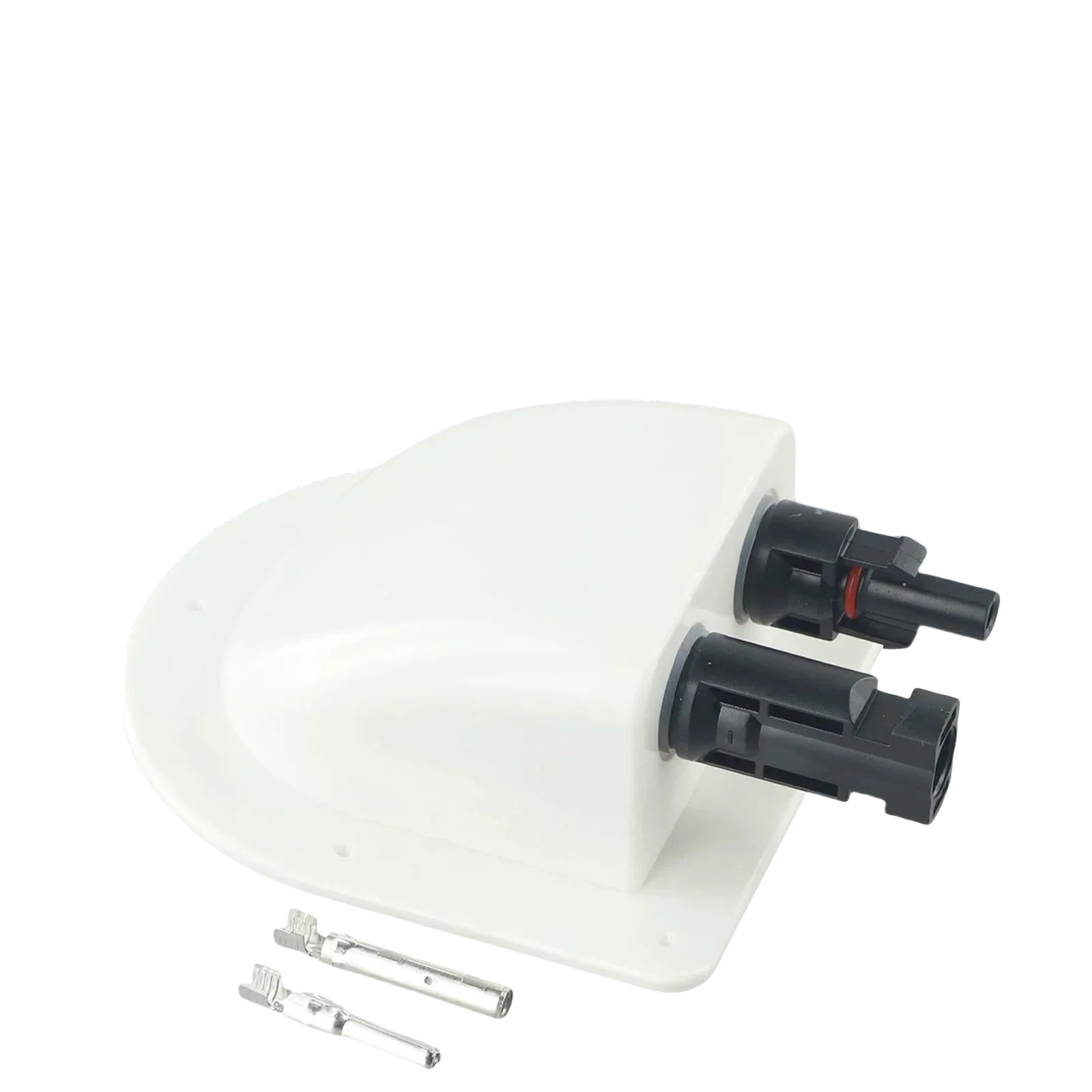 Caravan Solar Panel Wire Cable Double Hole Entry Gland Sealing Box Curved Cable Connector Waterproof For RV Motorhome Boats