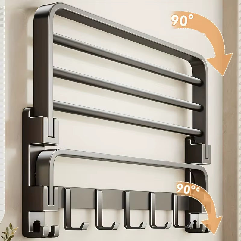 Foldable Campervan Towel Rack