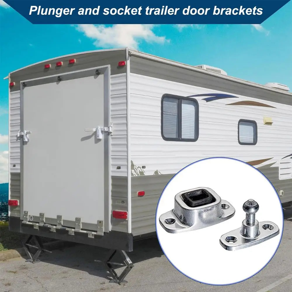 1 Set Caravan Door Plug Bracket Luggage Door Fixing Clip Caravan Interior Accessories for RV Baggage Door Trailer Door
