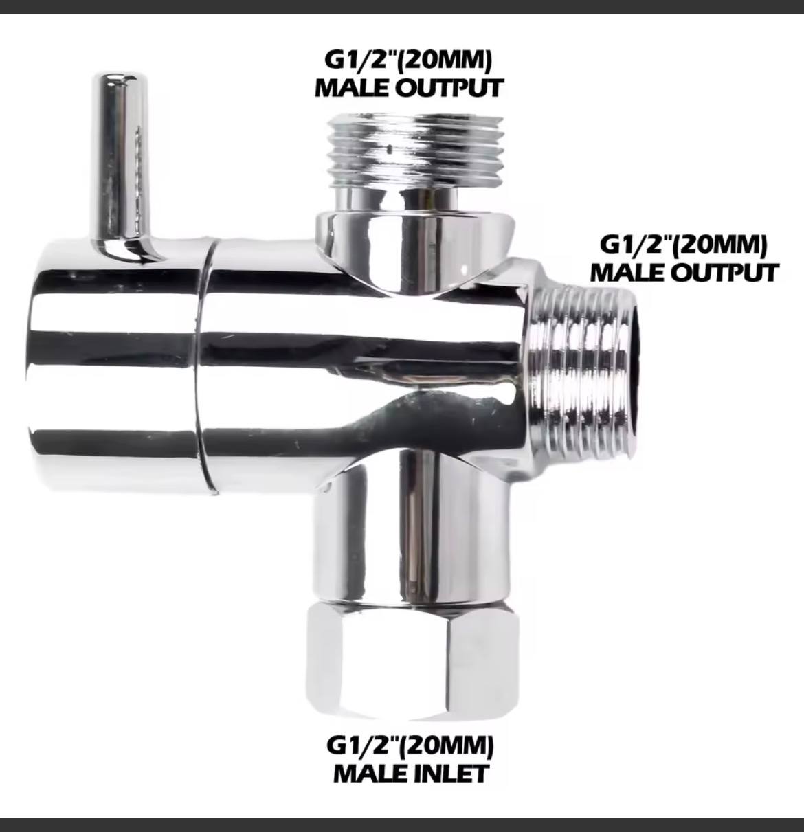 3 Way Shower Diverter Valve