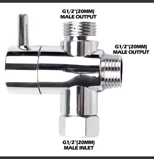3 Way Shower Diverter Valve