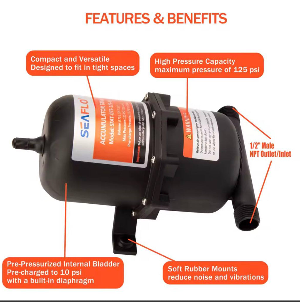 Water Accumulator Tank 0.75L