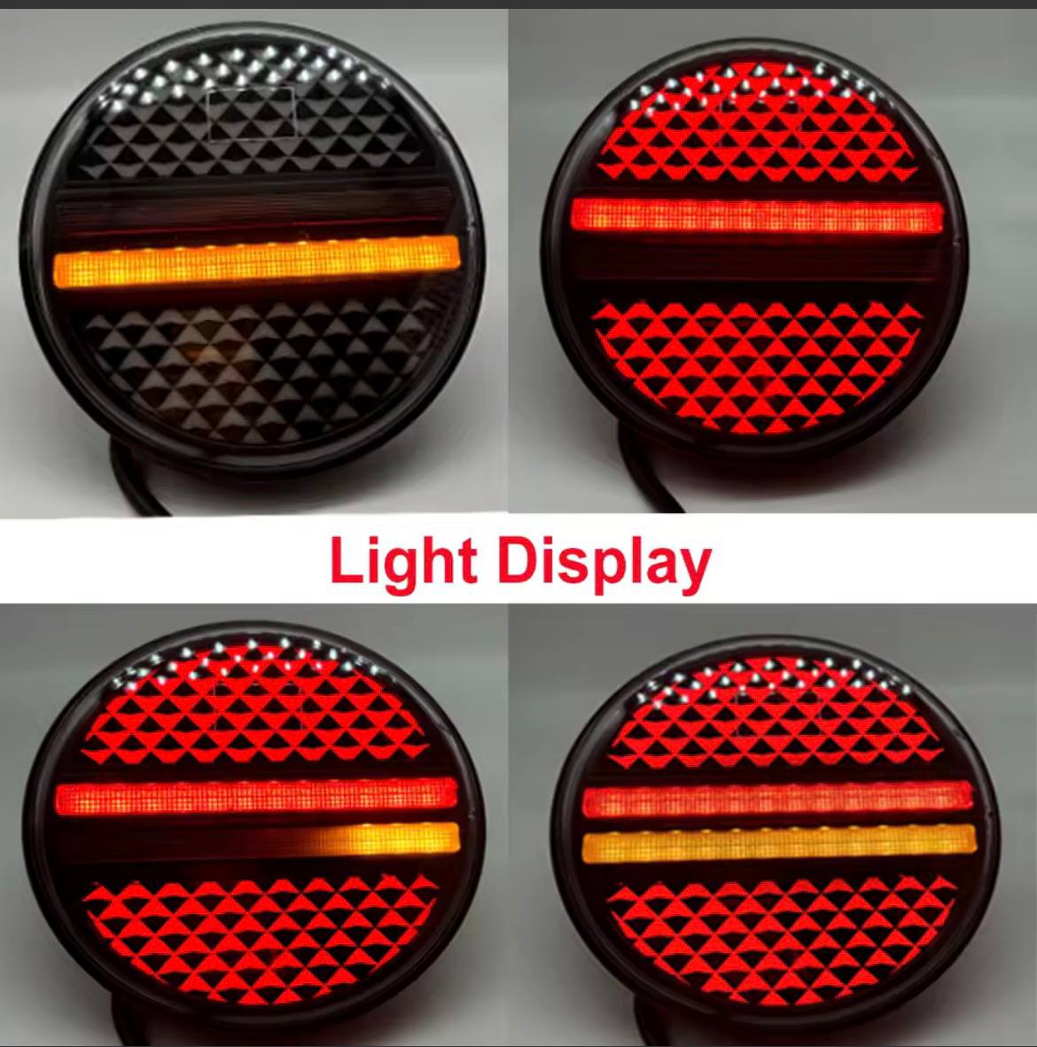 Round LED Rear Brake Lights